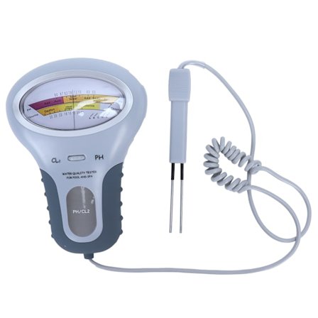 2-i-1 Portabel Pool Spa Vattenkvalitetstestare - PH & Klor Nivåmätare