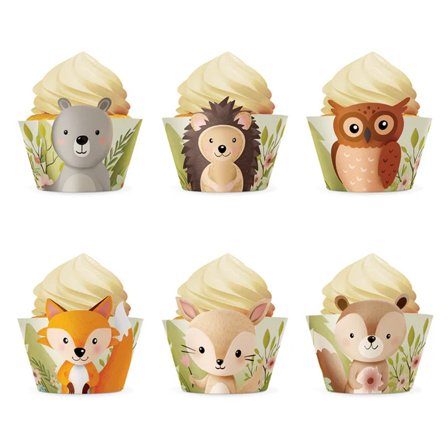 Skogens Vänner - Muffinsformar 6-pack - Kalaslagret.se