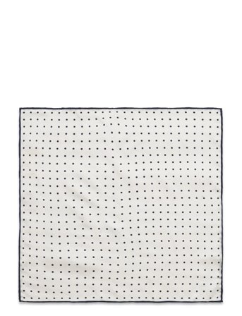 Pocket Square White Amanda Christensen