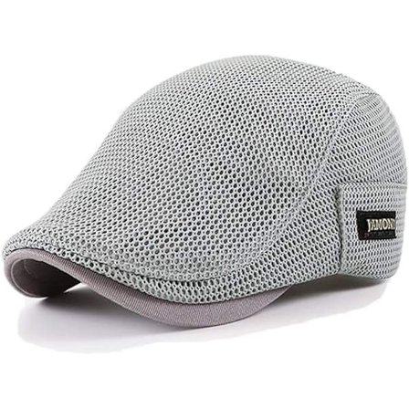 Hengittävä kesähattu miehille, kesäbaretti naisille, hengittävä kesähattu miehille päänympärykselle 56-60cm musta