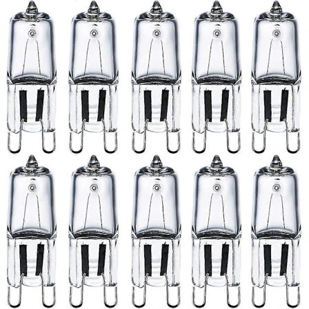 G9 Halogeenilamput 28w (29w) 230v 2800k Lämmin valkoinen Himmennettävä, G9 Kapselilamput Kristallikruunuihin, Seinävalaisimiin, Pöytävalaisimiin, 10 