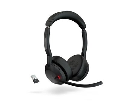 JABRA Headset Evolve2 55 MS stereo BT USB-C - Lyreco - Kontorsmaskiner - Headset och telefoner - Headset - Trådlösa