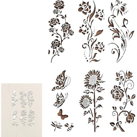 Suuret kukkakuviomallit, kukkakuvio - kukkakuviomallit lattian koristeluun