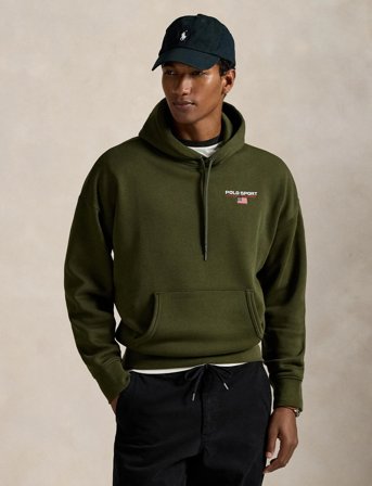Polo Ralph Lauren Relaxed Fit Polo Sport Hoodie - Khaki green - XS