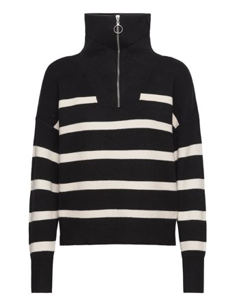 Vero Moda | Vmsaba Stripe Ls Highneck Blouse Ga Noos | XS