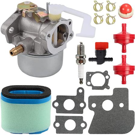 Karburator til Briggs & Stratton-motorer 698055 690152 694203 121602 121607 121612, med 697029 690610 luftfilterpakninger brændstoffilter