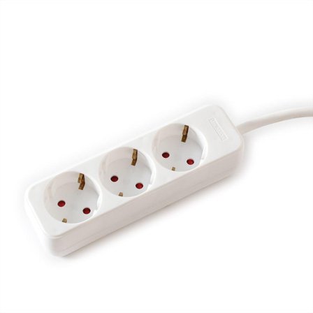 VALUE Power Strip, 3x, white, 1.5m