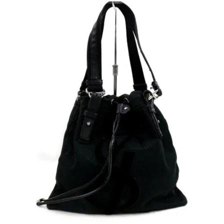Saint Laurent Vintage Pre-owned Canvas totes , Zwart , Dames , Maat: ONE Size Vintage Tassen