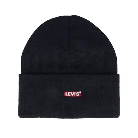 Levi's - Noir cuff Bonnet - Baby Tab Logo Regular Black Cuff @ Hatstore