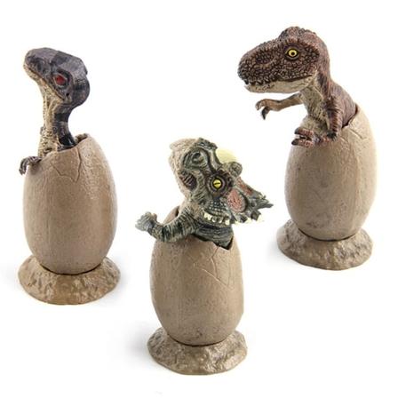 3 stk/sett Ødelagt Skall Dinosaur Egg Leke Modell Med Base Klekking Dinosaur Egg Ødelagt Skall Utdannende Barn Leke