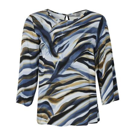 Elton Blouses blå, Dam, Dam, Storlek: 2XL