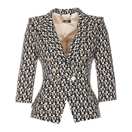 Elisabetta Franchi, Blazers Czarny, Kobieta, Rozmiar: 2XS