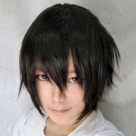 Mode Anime Unisex Kort Rak Peruk Party