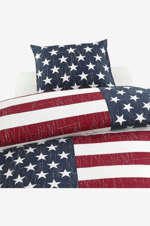Borganäs of Sweden - 2-delt sett United States - Blå - Sengesett - 150X210 - Fra Homeroom