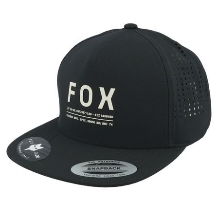 Fox - Svart snapback Keps - Non Stop Tech Black Snapback @ Hatstore