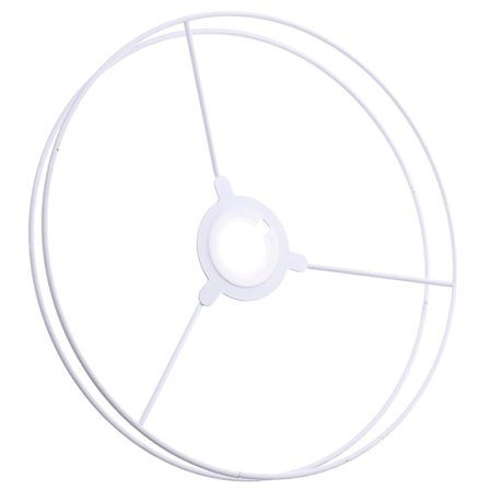 1 Sæt Lampeklokkeholder Ramme Ring Jern Lampeklokke Ring Udskiftning Lys Dele Hvid 35X35X1CM