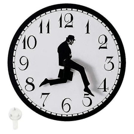 Walks Clock, Silly Walk Väggklocka, En Intressant Väggklocka För Sovrum Kök Vardagsrum, Novel[hsss]