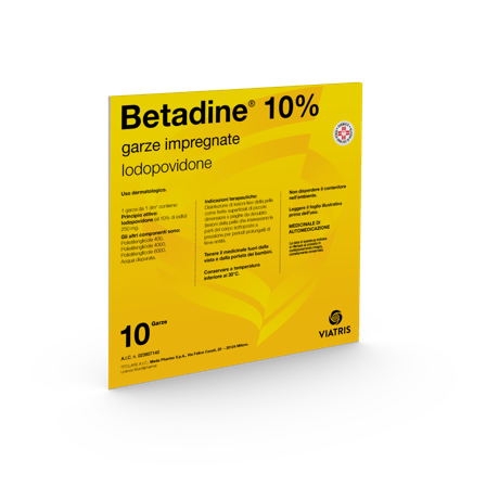 Betadine 10 Garze Impregnate 10x10