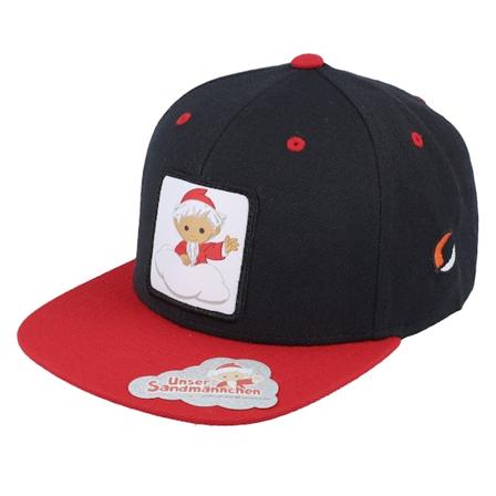 Unser Sandmännchen - Svart snapback Caps - Kids Sandmännchen Patch Black/Red Snapback @ Hatstore