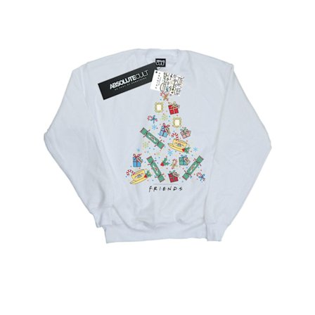 Friends Dam/Damer Julgran Sweatshirt S Vit