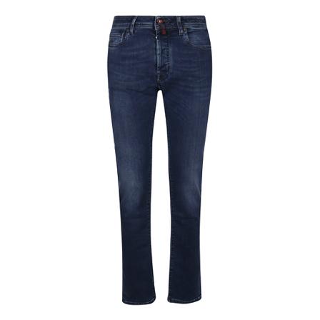 Jacob Cohën Jeans 5 Pockets Regular Slim FIT Bard , Blauw , Heren , Maat: W32