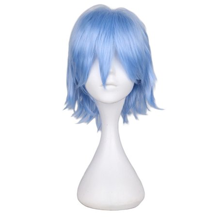 Män Kvinnor Kort rakt hårstrå Peruk Värmebeständig Syntet Orange