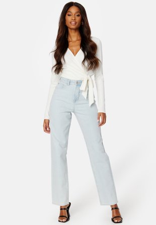 BUBBLEROOM Straight High Waist Jeans Klær
