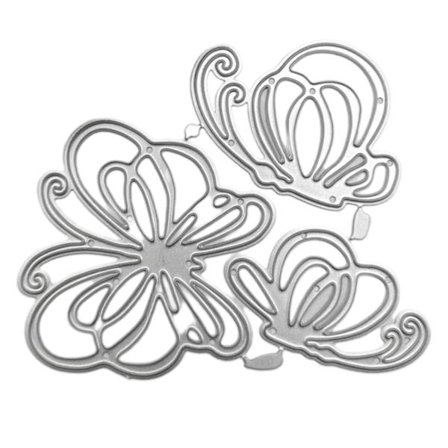 Sommerfugler Metallskjærende Stanser Stencil Scrapbooking Diy Album Stempel Papirkort