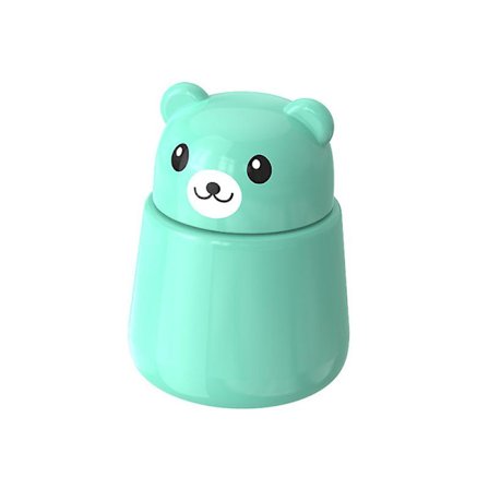 Crush Pill Knuser og Kvern, Søt Bjørnformet Pilleknuser Medisinkvern for Hjemmebruk (1 stk, Grønn)