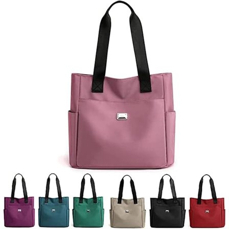 Naisten kantokassit Nylon Olkalaukku Suuri Tilavuus Vedenkestävä Ristiriimu Käsilaukku Kouluun Ostoksille Matkalle Työhön Päivittäiseen Käyttöön