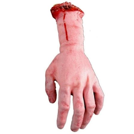 Feriepynt Skremmende Blodige Kroppsdeler i Naturlig Størrelse for Halloweenfest Innendørs Utendørs Rekvisitt Q