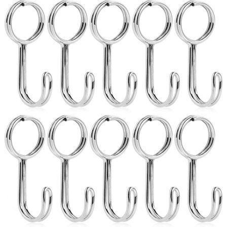 10 Spiral Krokar, Universell Krok Kan Matchas Med En Elastisk Reprem Bungee Cord, DIY Spännare Krok kompatibel Poolskydd Släpvagn Bagage Cykel