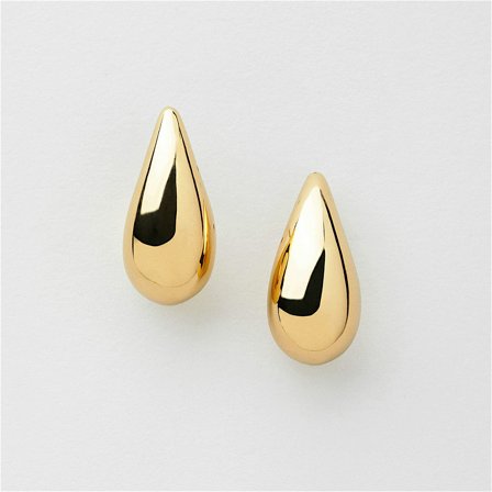 Celine Drop Studs (M) - 24K gullbelagt sterlingsølv