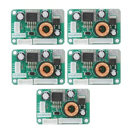 5 kpl DC Step Down -muunnin 12 V - 5 V 3,3 V 3 A Korkean hyötysuhteen LCD-virtalähde