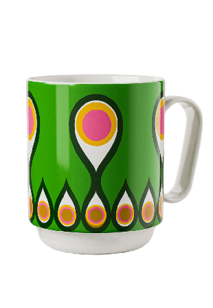 Design House Stockholm Birds 1967 Mug Glas Grön 9,5X8