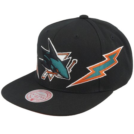 Mitchell & Ness - NHL Nero snapback Cappellino - San Jose Sharks Double Trouble Black Snapback @ Hatstore