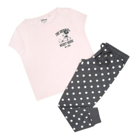 Disney Womens/ladies Originalet Musse Pijamas Långa Set