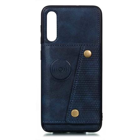 Genomtänkt Skal med Korthållare - Samsung Galaxy A50 Mörkblå