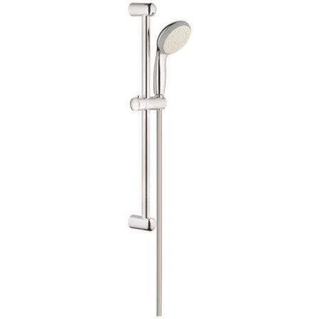 Grohe Vitalio Go 100 Dusjsett Ø 100 mm, 1-strålet, krom, 1,75 m slange, Baderom