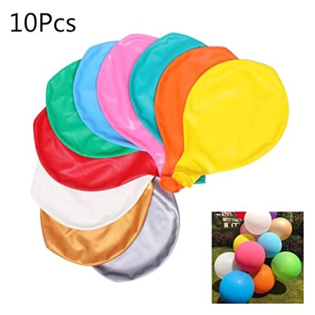 10 stk. 91 cm kæmpe ballon rund oppustelig latex jumbo tykke balloner bryllup fødselsdagsfest dekoration