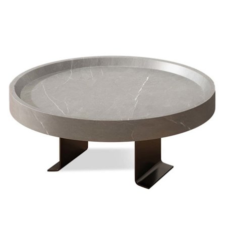 Armstøtteplate Sofa | Bord for Sofarmstøtte | Justerbar, 30cm Grå Marmor