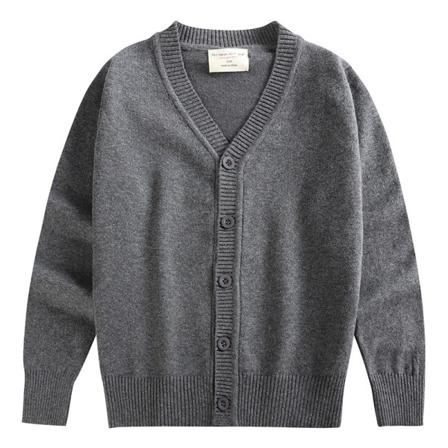 Toddler Enfärgad Tröja Långärmad V-hals Casual Tröja