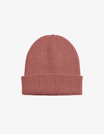 Merino Wool Beanie - Rosewood Mist - One Size