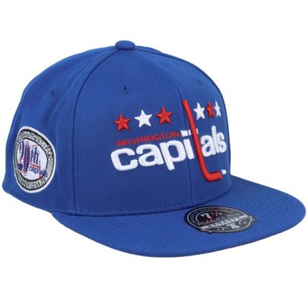 Mitchell & Ness - NHL Blå fitted Keps - Washington Capitals Vintage Blue Fitted @ Hatstore