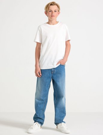 Lindex Trousers Denim Wilmer Tapered - Blue - 158