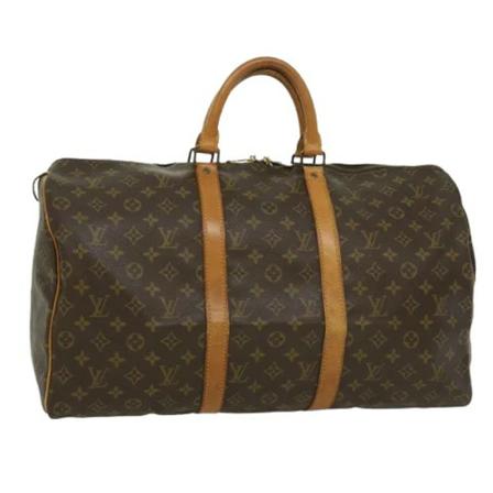 Louis Vuitton Vintage, Pre-owned Canvas travel-bags Bruin, Dames, Maat:ONE Size,leer
