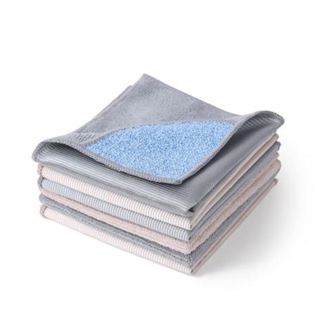 3-in-1 keittiöpyyhe astianpesuliina mikrokuitu taikapuhdistus kangas pölyämätön kiillotus Jäljetön hankausliina, 10 kpl 27×27cm, harmaa ja ruskea