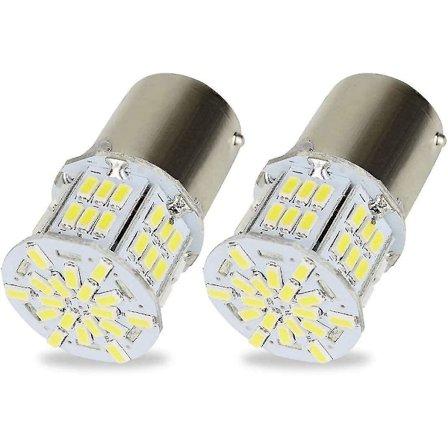 2x 1156 Ba15s P21w Led-polttimot 3014 54smd Super Bright White Auton Auto Takavalo Käännössignaalivalo Peruutusvalot 12v 6500k