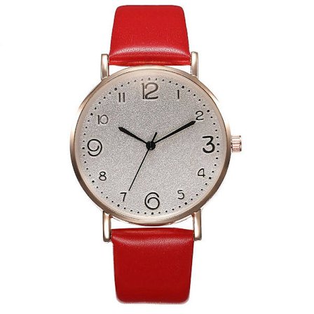 Ny enkel belte klokke for kvinner, avslappet student kvarts klokke for kvinner