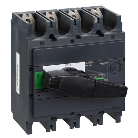 Schneider Electric ComPact INS500 Kuormankytkin 4-napainen, 500 A, Sähkön jakelu & virrantuotto